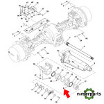 R155708 - TORNILLO AUTOBLOCANTE, M8 X 45 ORIGINAL JOHN DEERE