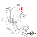 R198624 - PUERTA DE CABINA IZQUIERDA ORIGINAL JOHN DEERE