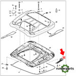 R214102 - REJILLA DE ADMISIÓN DE AIRE, LADO DERECHO ORIGINAL JOHN DEERE
