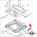 R214103 - REJILLA DE ADMISIÓN DE AIRE, LADO IZQUIERDO ORIGINAL JOHN DEERE