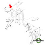 R218521 - SOPORTE DEL CAPÓ, LADO DERECHO ORIGINAL JOHN DEERE