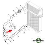 R240444 - MANGUERA DE ENTRADA DEL ENFRIADOR DE AIRE DE CARGA ORIGINAL JOHN DEERE