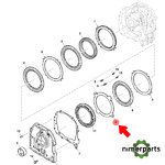 R243074 - PLACA INVERSOR C.C 6020 30 7MM ORIGINAL JOHN DEERE