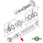 R253954 - COPA DE RODAMIENTO DE RODILLOS CÓNICOS ORIGINAL JOHN DEERE