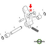 R322427 - TRINQUETE DE BLOQUEO DE ESTACIONAMIENTO ORIGINAL JOHN DEERE