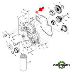 R341958 - JUNTA DE LA CARCASA DE ACCIONAMIENTO DE LA BOMBA ORIGINAL JOHN DEERE