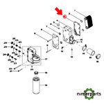 R500209 - JUNTA DEL CÁRTER DEL ENFRIADOR DE ACEITE DEL MOTOR ORIGINAL JOHN DEERE