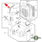 R502198 - MANGUERA SUPERIOR DEL RADIADOR ORIGINAL JOHN DEERE