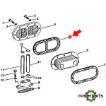 R520546 - JUNTA DE LA TAPA DEL ENFRIADOR DE ACEITE ORIGINAL JOHN DEERE