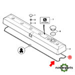 R524481 - JUNTA PARA TAPA BALANCINES 6068 ORIGINAL JOHN DEERE