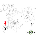 R528441 - JUNTA DEL CABEZAL DEL ENFRIADOR DE ACEITE DEL MOTOR ORIGINAL JOHN DEERE