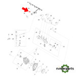 R529072 - ANILLO DE SELLADO DEL CONECTOR DEL INYECTOR DE COMBUSTIBLE ORIGINAL JOHN DEERE