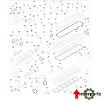 R529141 - JUNTA DE RETORNO DE ACEITE DEL TURBO ORIGINAL JOHN DEERE