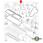 R531530 - JUNTA DE LA TAPA DEL TERMOSTATO DEL MOTOR ORIGINAL JOHN DEERE