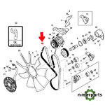 R540522 - VENTILADOR SECCIÓN PK CORREA TRAPEZOIDAL ORIGINAL JOHN DEERE
