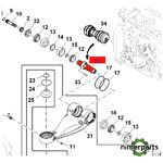 R557917 - ARBOL BRAZO 8000 ORIGINAL JOHN DEERE