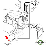 R565995 - TUBO DE CRUCE DE COMBUSTIBLE ORIGINAL JOHN DEERE