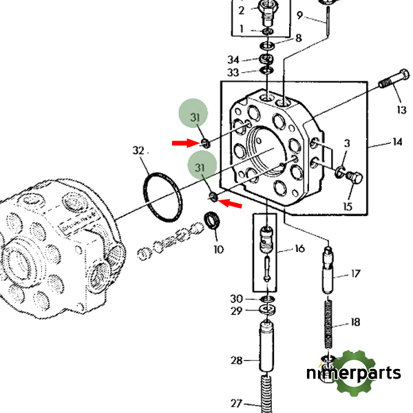 R56755 - John Deere Hydraulic Pump Packaging