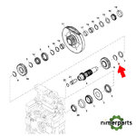R712R - ANILLO DE SEGURIDAD EXTERNO ORIGINAL JOHN DEERE