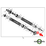 YZ250161 - EMPAQUETADURA DEL PISTÓN Y DEL VÁSTAGO JUNTA DE ACERO ORIGINAL JOHN DEERE