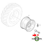 Z71426 - TORNILLO CON BRIDA DE CABEZA HEXAGONAL JOHN DEERE