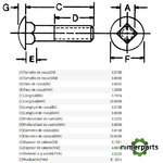03M7054 - TORNILLO DE CABEZA REDONDA Y CUELLO CUADRADO M8 X 20 JOHN DEERE