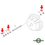 14H809 - RANURA HEXAGONAL, 1/2" ORIGINAL JOHN DEERE
