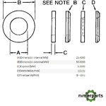 24M7243 - ARANDELA METÁLICA REDONDA DE ACERO JOHN DEERE