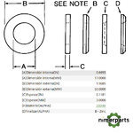 24M7315 - ARANDELA REDONDA DE ACERO JOHN DEERE