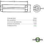 34M7215 - PASADOR ELÁSTICO JOHN DEERE