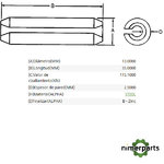 34M7220 - PASADOR DE PRESION (13X35) JOHN DEERE