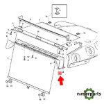 37M7274 - TORNILLO AUTORROSCANTE DE CABEZA PLANA, 0,19" X 0,748" ORIGINAL JOHN DEERE