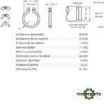 40M7058 - ANILLO ELÁSTICO EXTERIOR JOHN DEERE