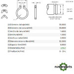 40M7046 - ANILLO ELÁSTICO INTERNO JOHN DEERE