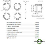 40M7097 - ANILLO ELÁSTICO INTERNO JOHN DEERE