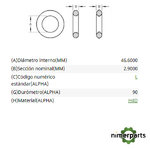 51M7075 - ANILLO TÓRICO JOHN DEERE