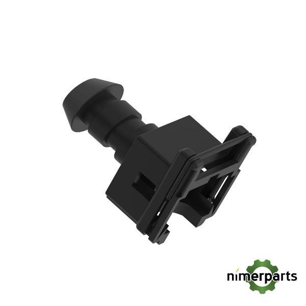 57M7406 - TYCO CARCASA DE CONECTOR ELÉCTRICO EXTERNO NEGRO, 2 CAVIDADES JOHN DEERE