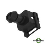 57M7406 - TYCO CARCASA DE CONECTOR ELÉCTRICO EXTERNO NEGRO, 2 CAVIDADES JOHN DEERE