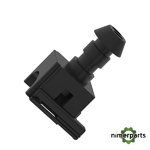 57M7406 - TYCO CARCASA DE CONECTOR ELÉCTRICO EXTERNO NEGRO, 2 CAVIDADES JOHN DEERE