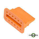 57M7681 - TERMINAL CONECTOR ELÉCTRICO NARANJA, 12 CAVIDADES ORIGINAL JOHN DEERE
