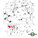 57M9828 - CARCASA DE CONECTOR ELÉCTRICO NEGRA, 2 CAVIDADES ORIGINAL JOHN DEERE