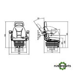 TS40000GP - ASIENTO MECÁNICO 6000 UNIVERSAL ORIGINAL JOHN DEERE