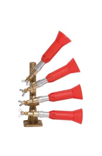 927 - Columna Con Pulverizador Regulable Turbo 4 Salidas - Goma con Módulo Antigota