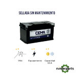Bat -100699 -Bat -100699 -Batería Exide 70AH 640A