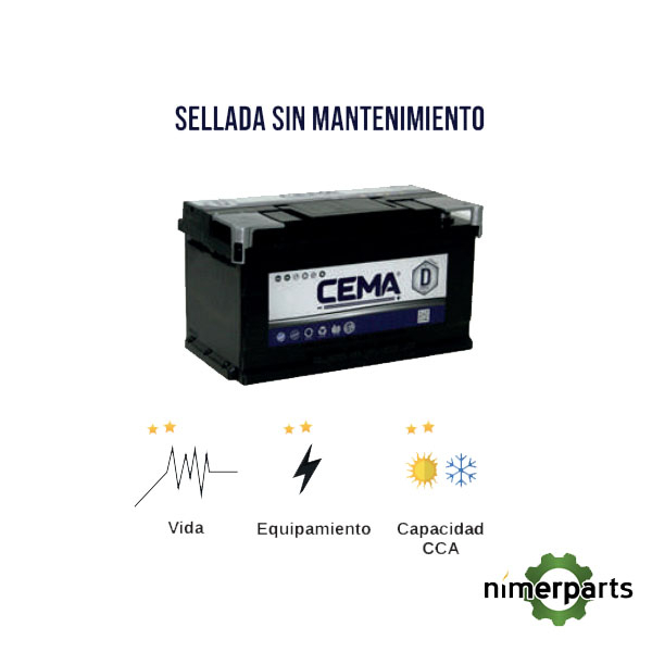 BAT-100006 - BATERIA 55 AH AMPERIOS CEMA