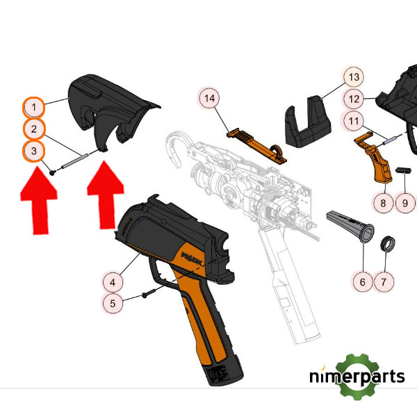 29140596 - Fixion 2 Pellenc rotating mouth kit