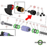 CONJUNTO ROTOR PRUNION+CORREA+PIÑONES