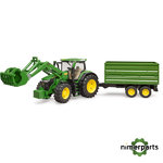 MCB009828000 - JUGUETE TRACTOR 7R 350 CON PALA CARGADORA FRONTAL Y REMOLQUE JOHN DEERE