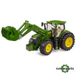 MCB009828000 - JUGUETE TRACTOR 7R 350 CON PALA CARGADORA FRONTAL Y REMOLQUE JOHN DEERE