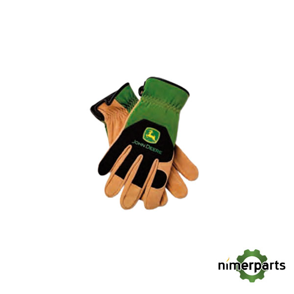 MCJ099824000 - GUANTES DE CUERO FÁCILES DE PONERY DE QUITAR JOHN DEERE TALLA L